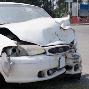 Damaged car