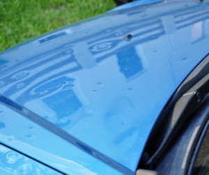 Dented vehicle