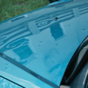 hail damage on car hood